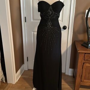 Black sequin gown